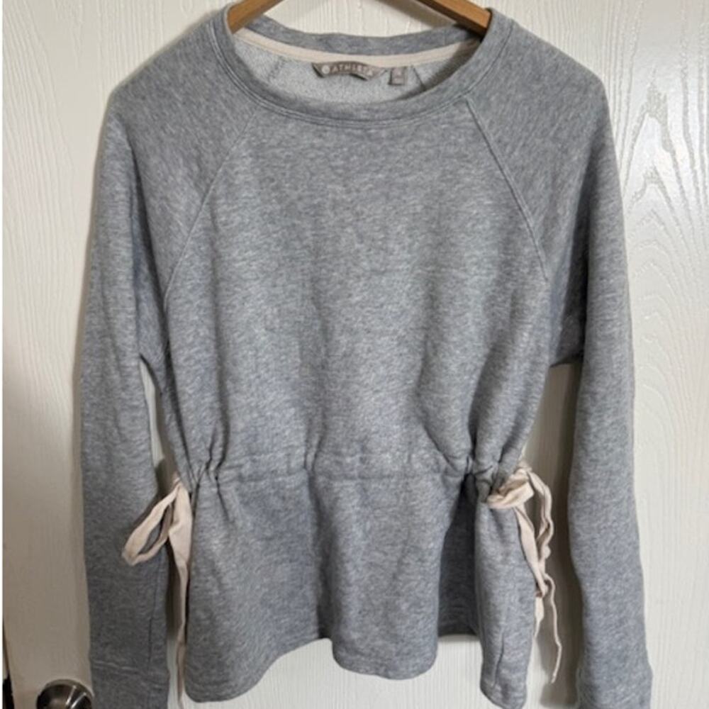 Heather Gray Athleta Studio Cinch Sweatshirt -S